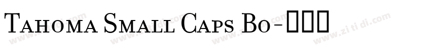 Tahoma Small Caps Bo字体转换